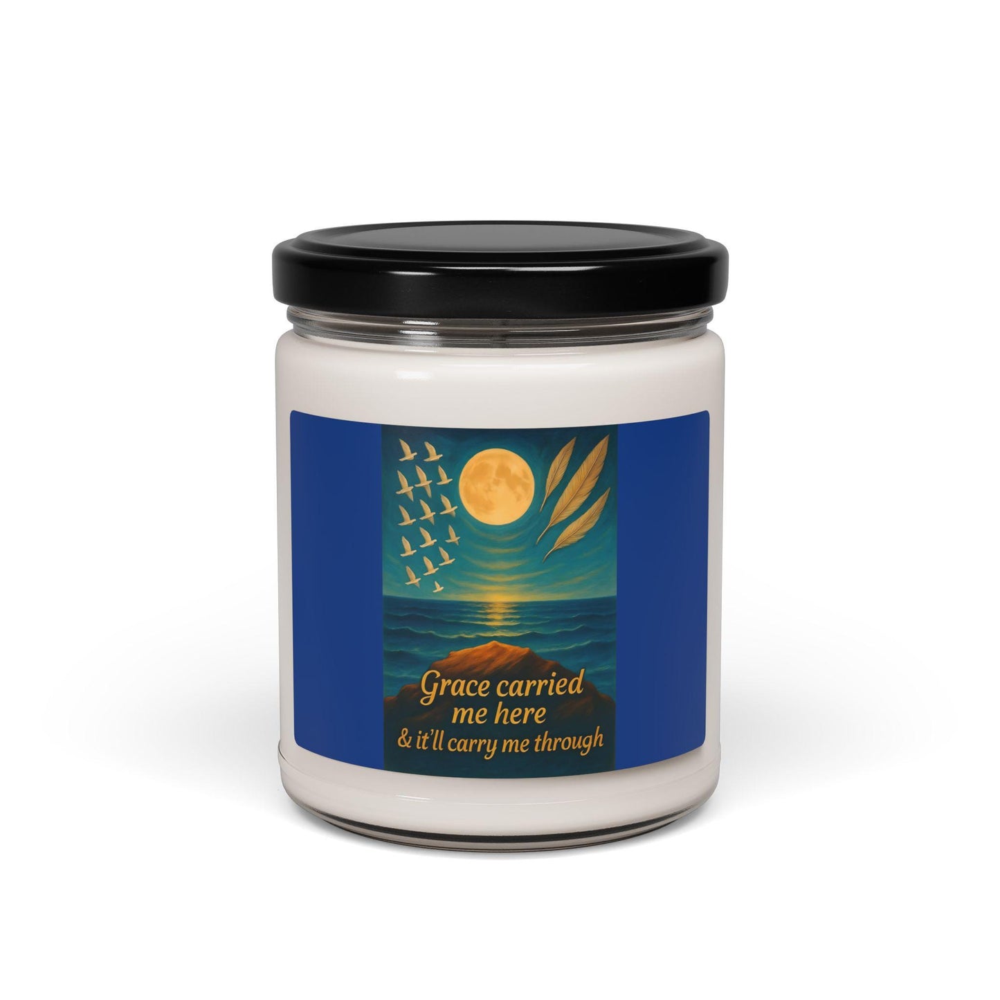Serenity Scented Soy Candle: Aromatherapy Home Decor, Relaxing Gift