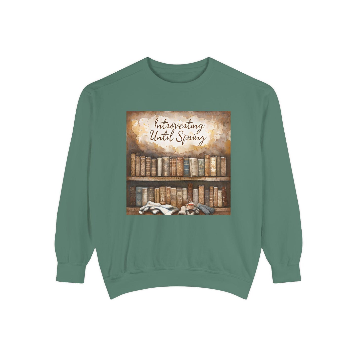 Introverting Until Spring Sweatshirt: Cozy Book Lover Apparel