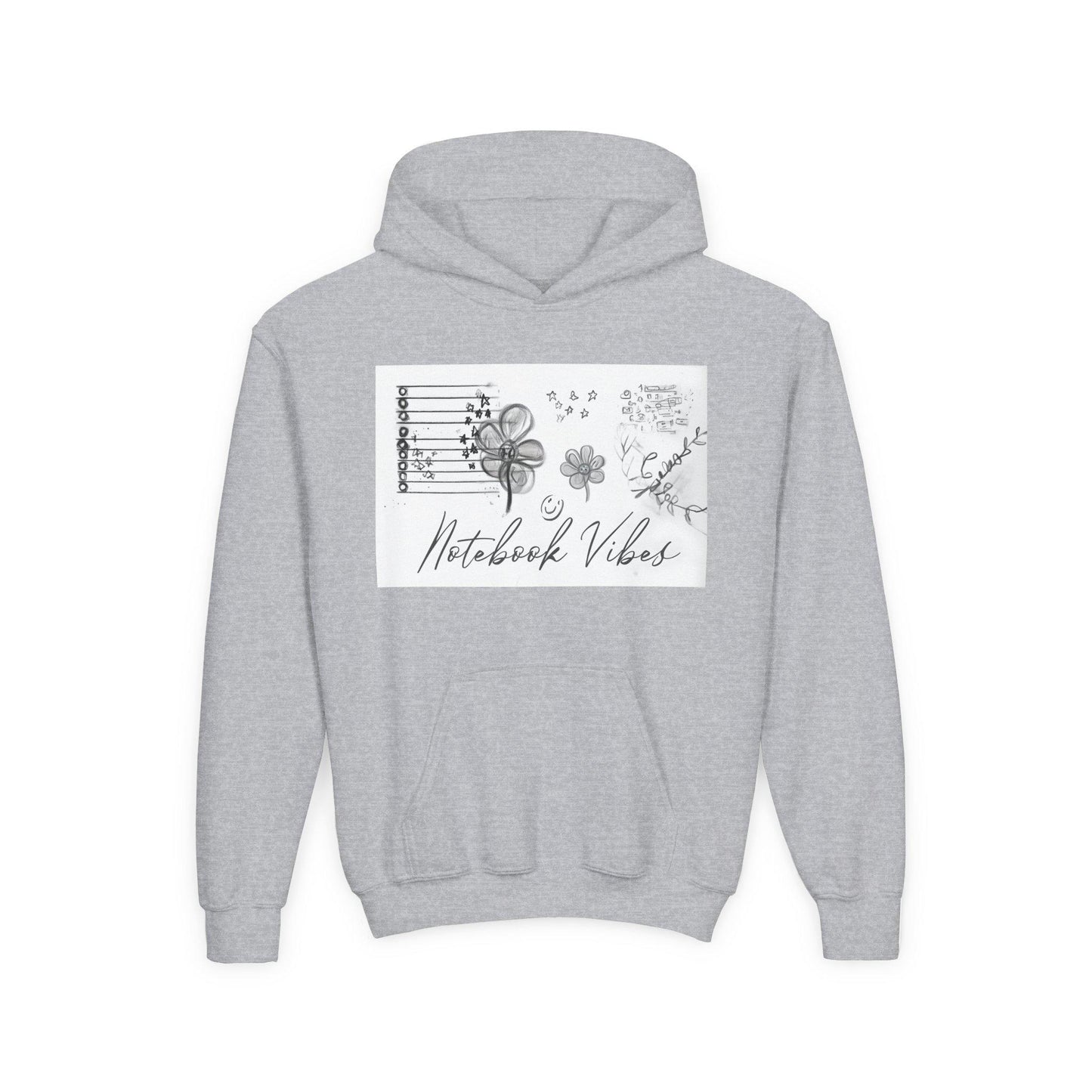 Notebook Vibes Youth Hoodie: Cozy Cotton-Blend Sweatshirt