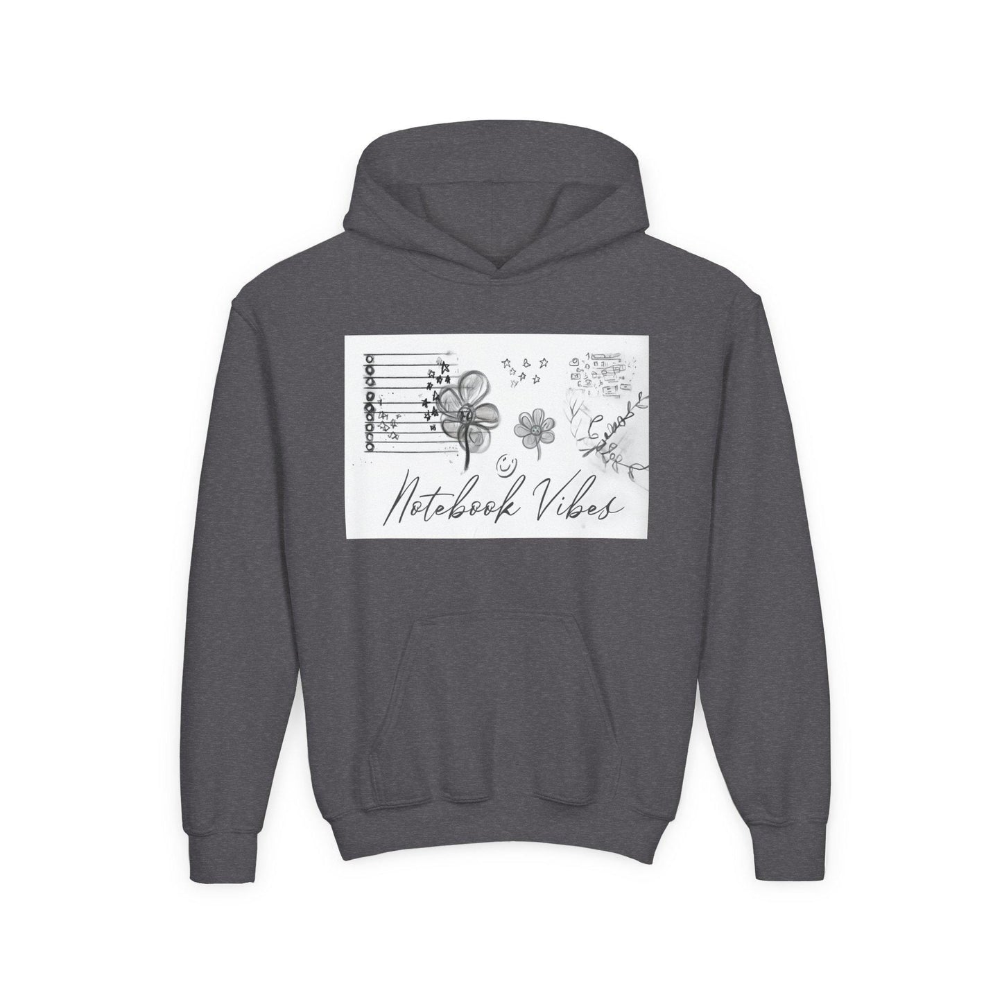 Notebook Vibes Youth Hoodie: Cozy Cotton-Blend Sweatshirt