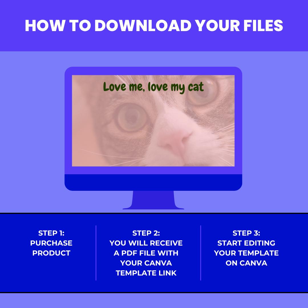 Funny Cat Lover Quotes Canva Template: Editable Social Media Content