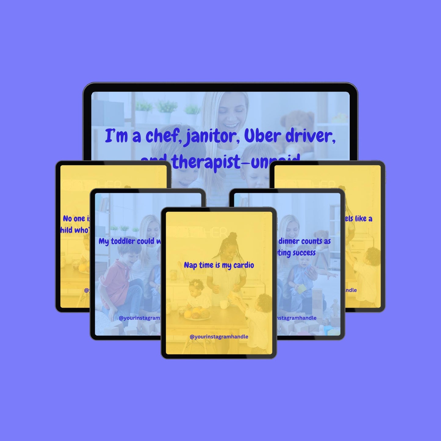 100 Funny Parenting Quotes Canva Template: Mom & Dad Humor (Digital Download