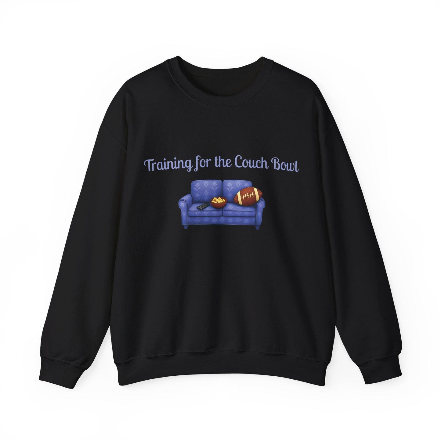 Training for the Couch Bowl Embroidered Sweatshirt: Lazy Day Loungewear
