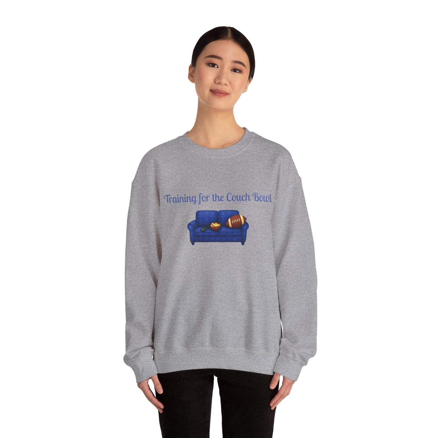 Training for the Couch Bowl Embroidered Sweatshirt: Lazy Day Loungewear