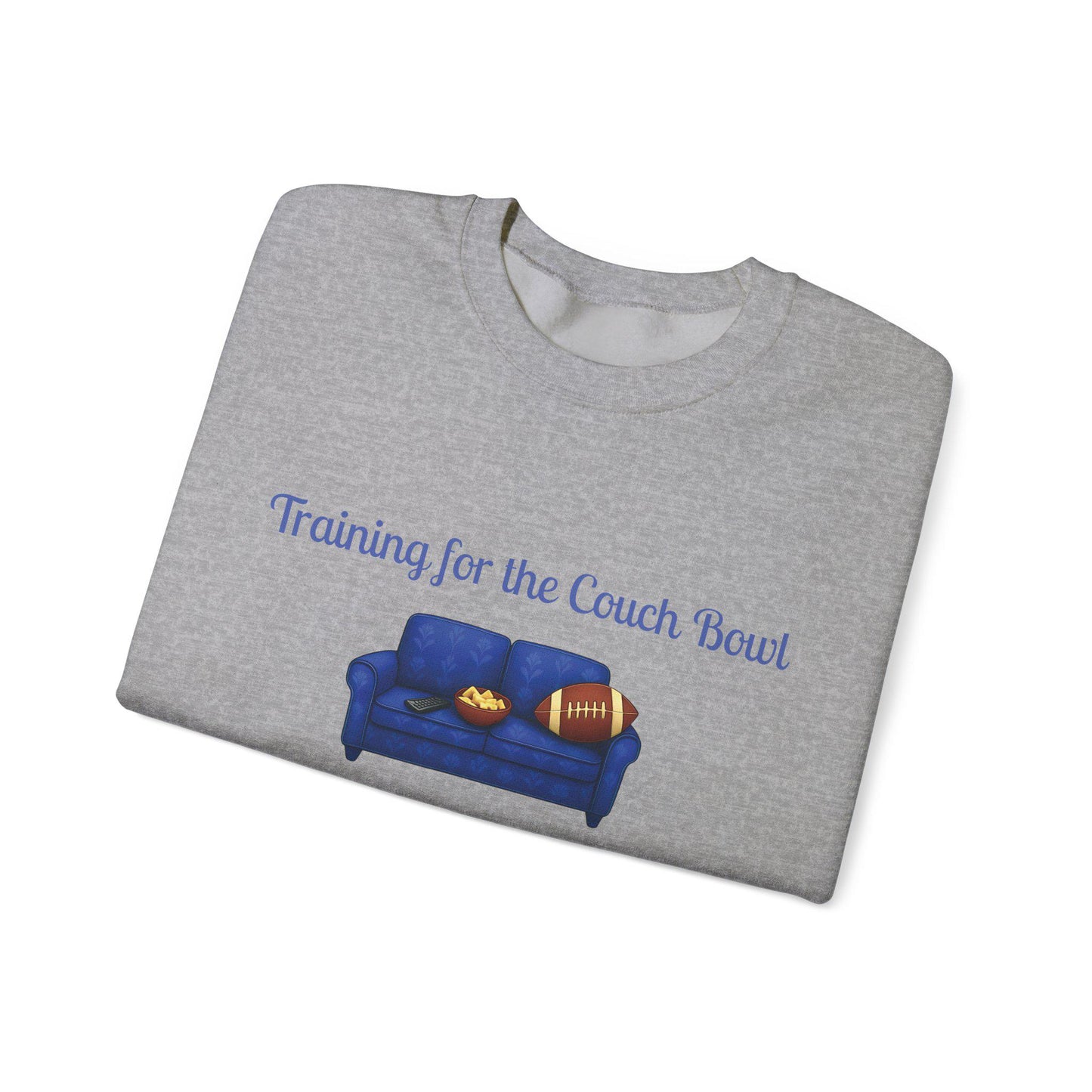 Training for the Couch Bowl Embroidered Sweatshirt: Lazy Day Loungewear