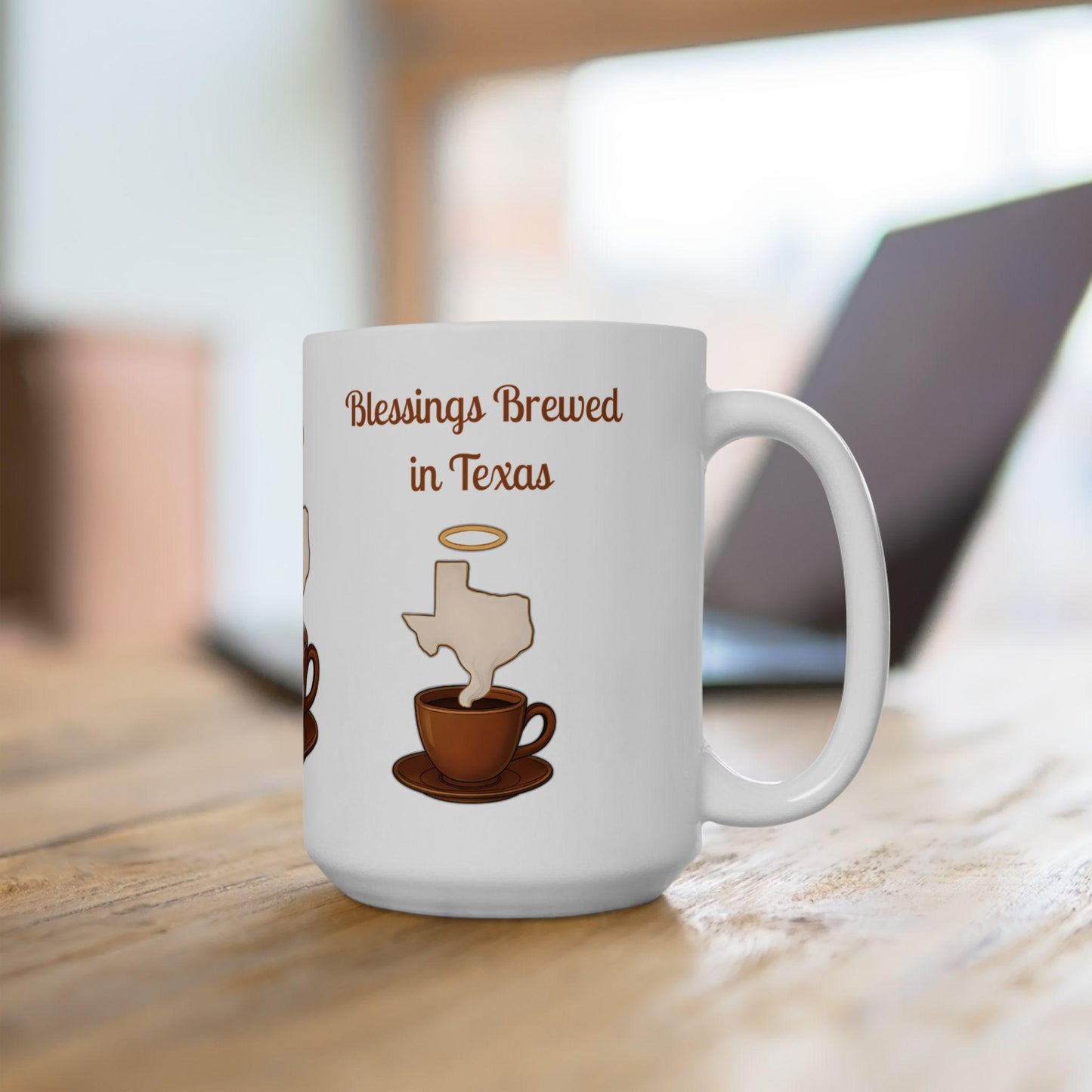 Texas Blessed Ceramic Mug: Southern Charm Coffee Cup