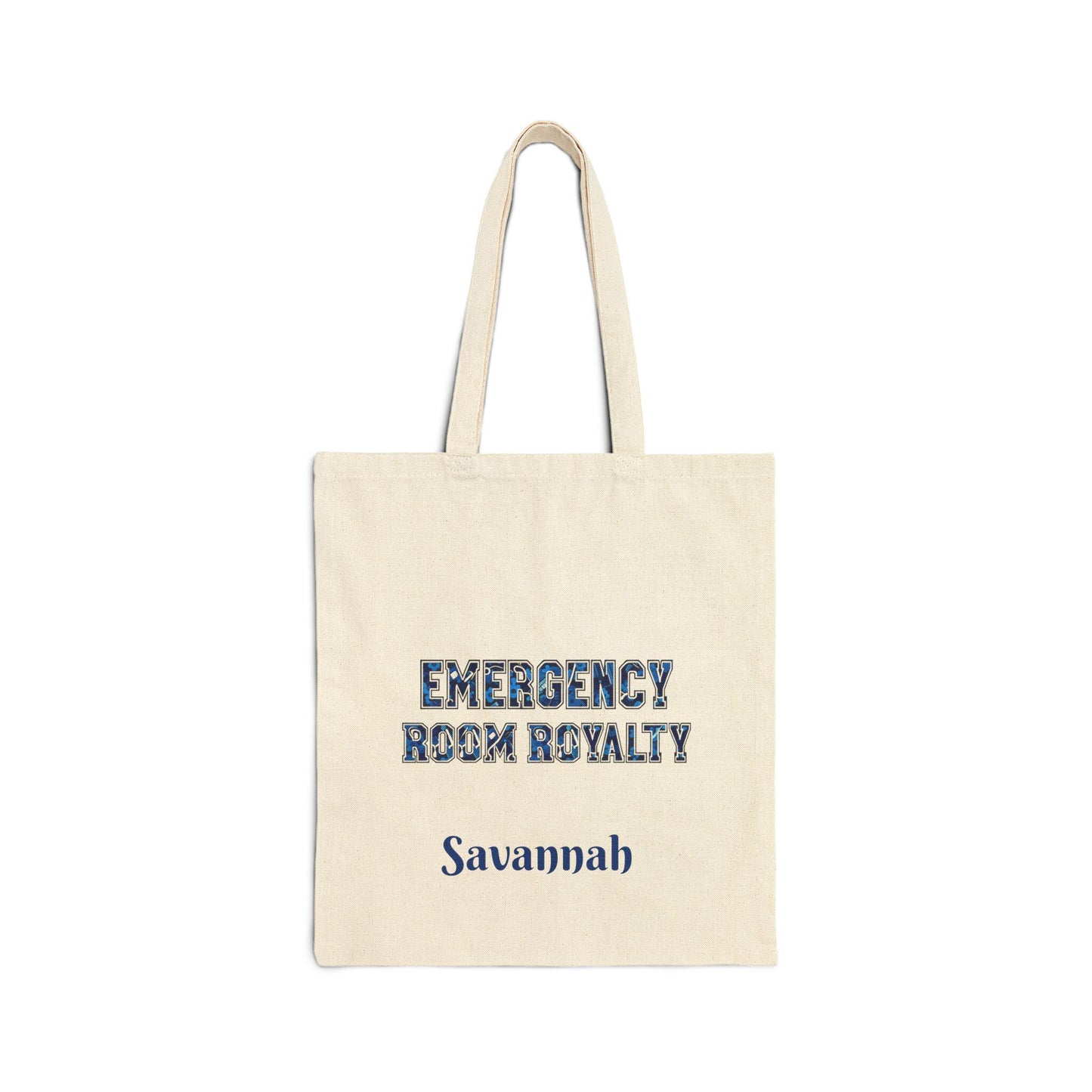 Emergency Room Royalty Cotton Canvas Tote Bag: Nurse, Medical Student Gift