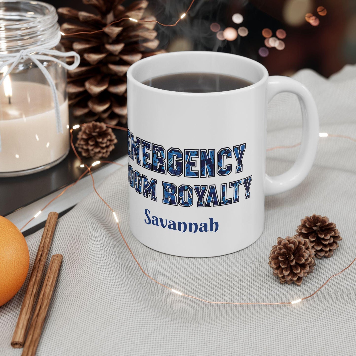 Emergency Room Royalty Ceramic Mug: Gift for Nurses & Medical Staff