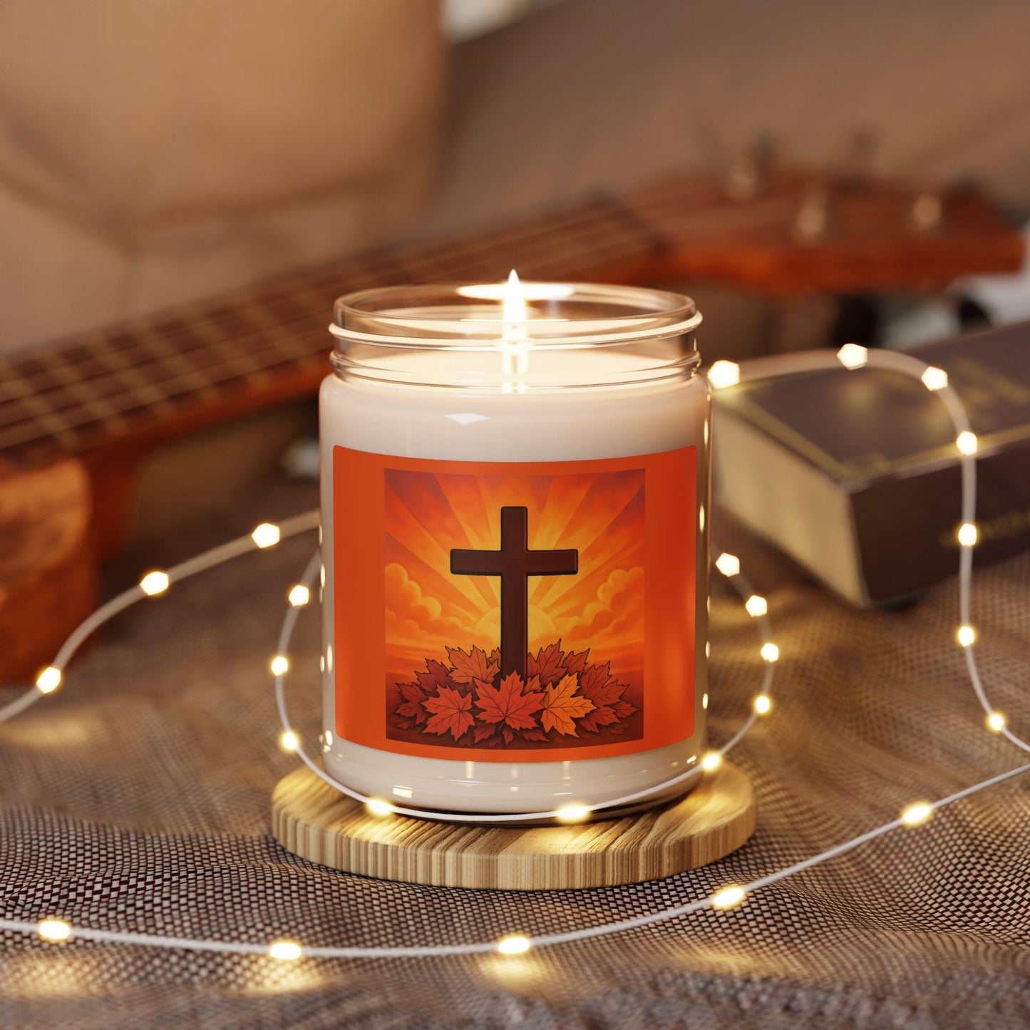 Inspirational Autumn Scented Soy Candle | Fall Decor, Christian Gifts, Thanksgiving Centerpiece, Home Fragrance