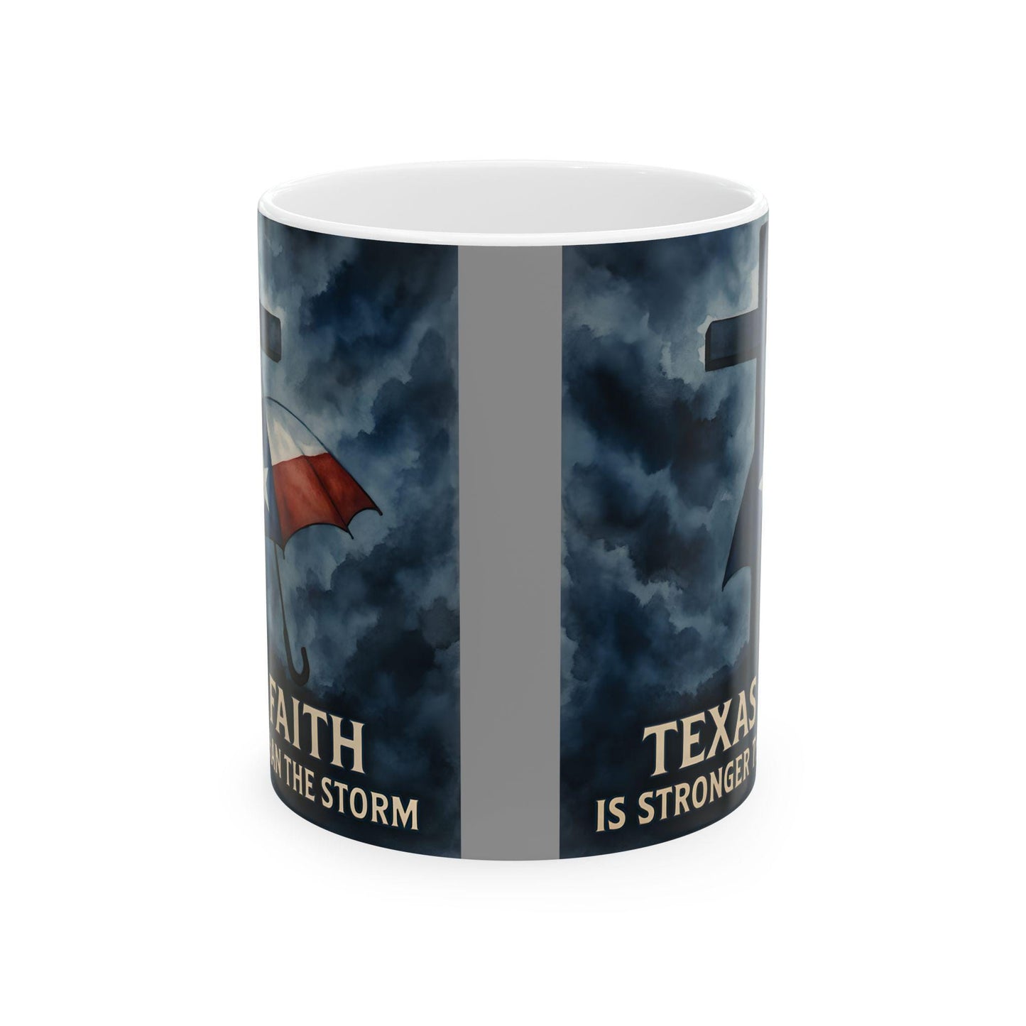 Texas Faith Ceramic Mug: Inspirational Christian Coffee Cup