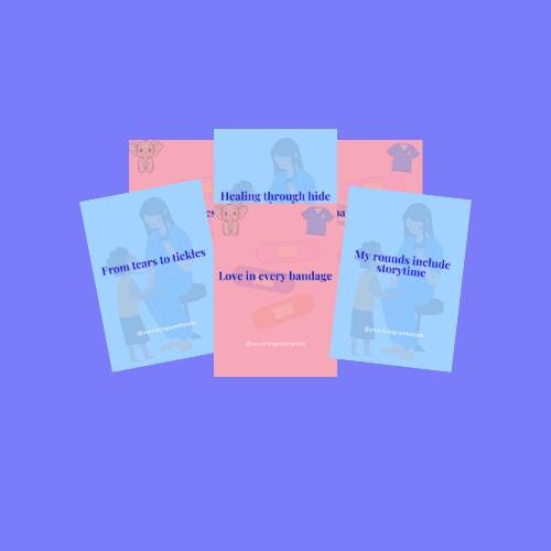 Pediatric Nurse Quote Templates: Canva Editable Social Media Bundle (PDF Download)