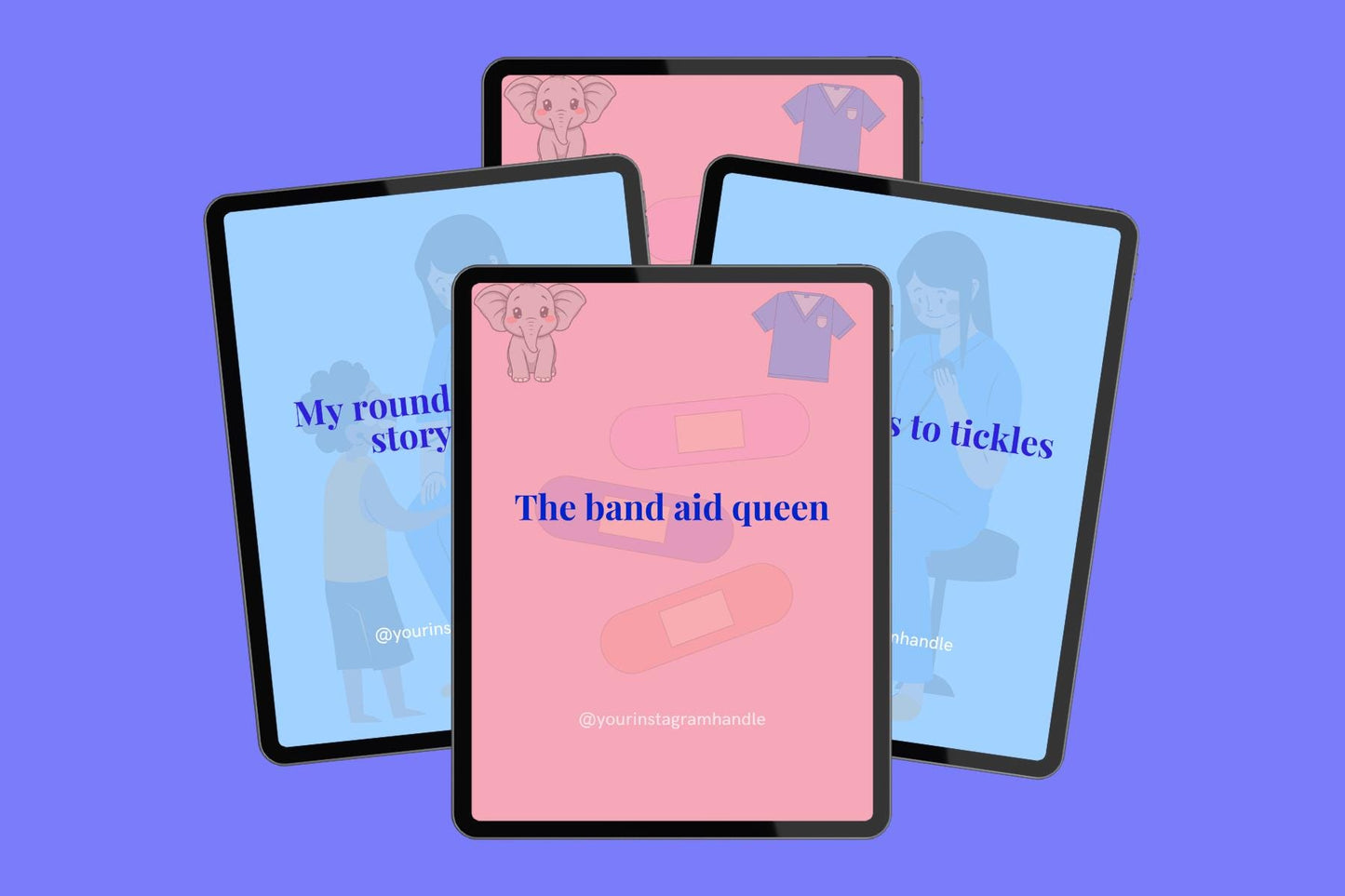Pediatric Nurse Quote Templates: Canva Editable Social Media Bundle (PDF Download)