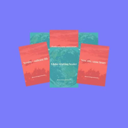 Travel Nurse Quotes: 100 Editable Canva Templates (Digital Download)