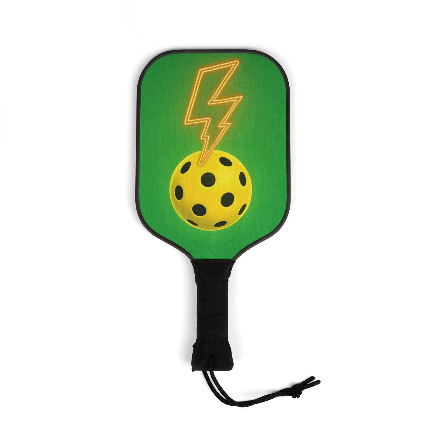 Vibrant Wooden Pickleball Paddle Set: Includes 2 Paddles & Balls