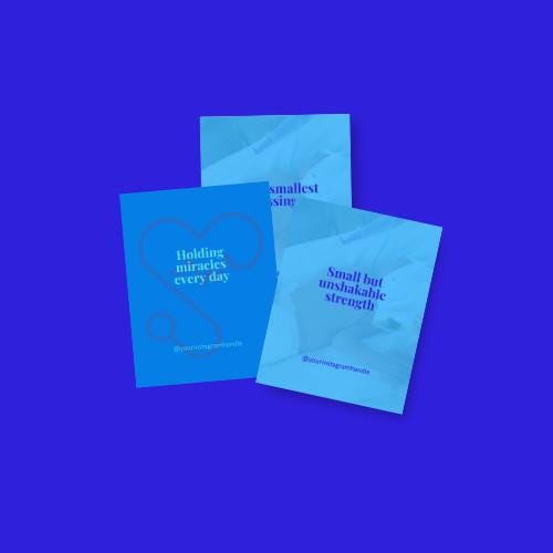 NICU Nurse Quote Templates: Inspirational Sayings for Social Media (Canva Editable PDF)