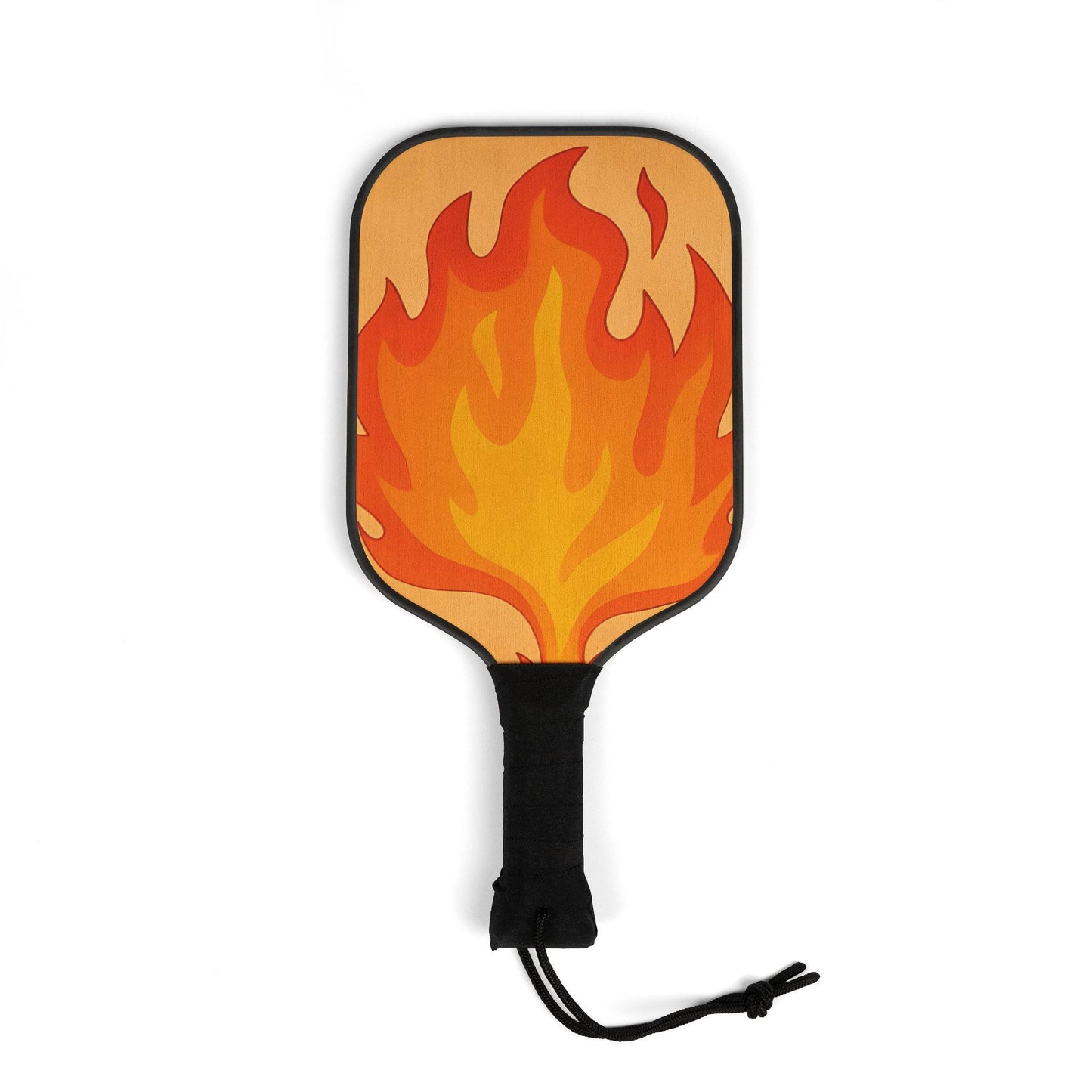 Flaming Paddle Pickleball Set: Wood Paddles, Carry Bag
