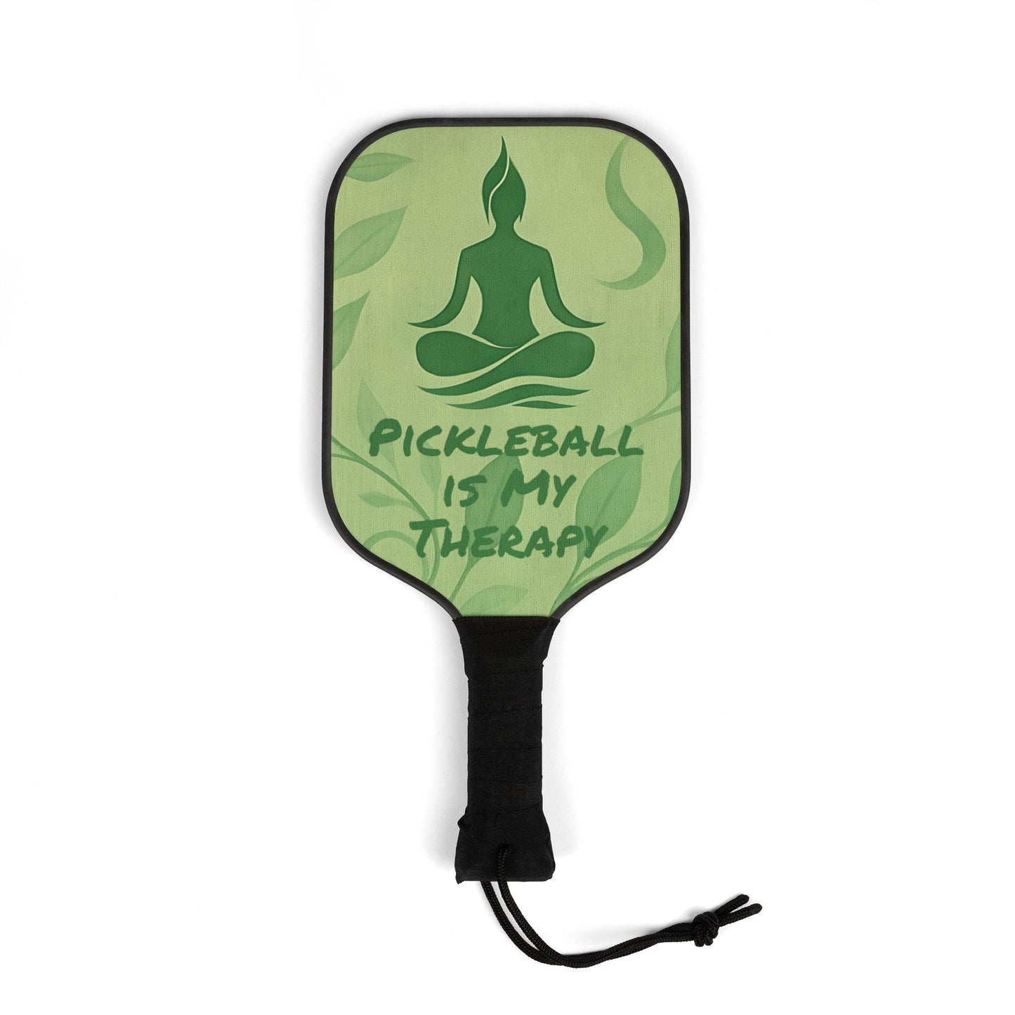 Pickleball Paddle Set: Wood Paddles, Carry Bag, Relaxation Theme