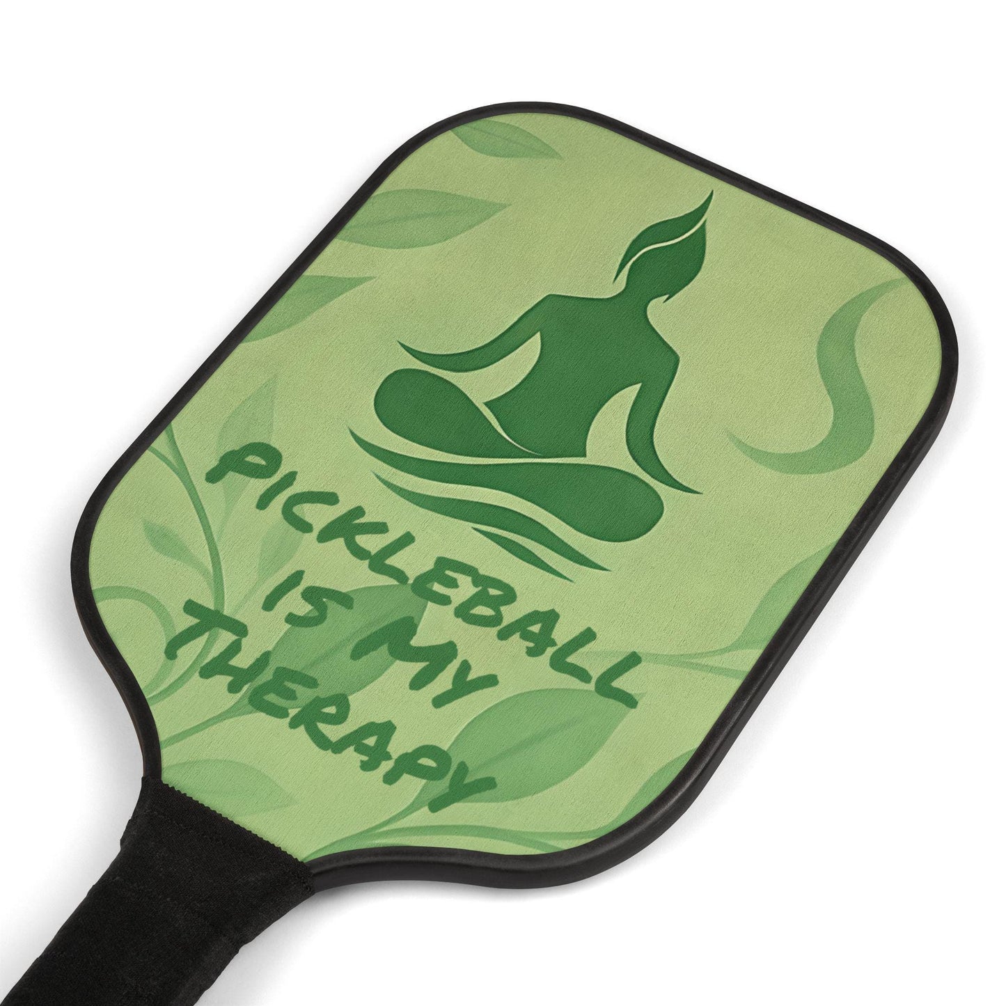 Pickleball Paddle Set: Wood Paddles, Carry Bag, Relaxation Theme