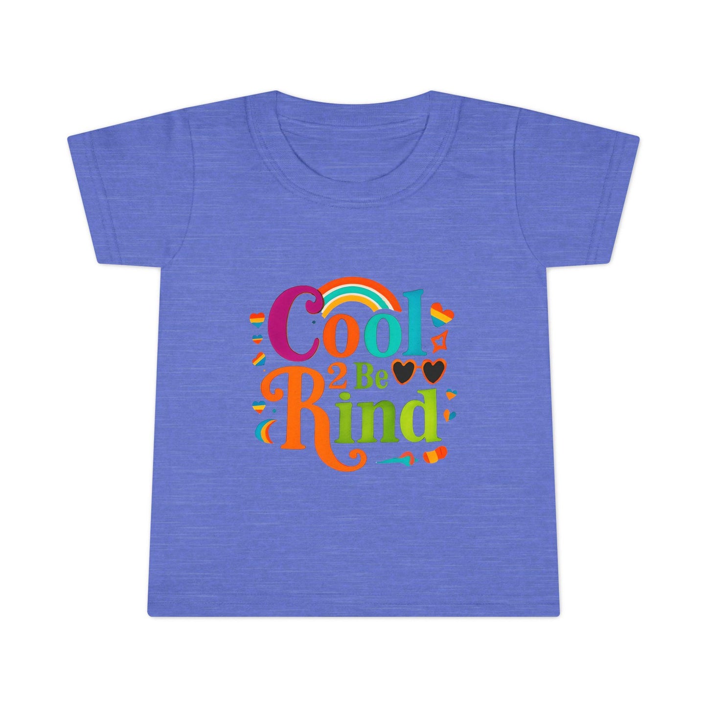 Colorful Cool 2 Be Kind Toddler T-shirt, Youth Shirt, Kids Gift, Playdate Outfit, Fun Summer Tee, Birthday, Everyday Wear