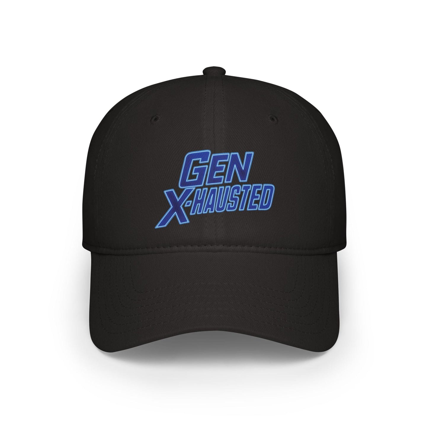 Gen X-Hausted Cotton Baseball Cap: Vintage Look, Comfortable Fit
