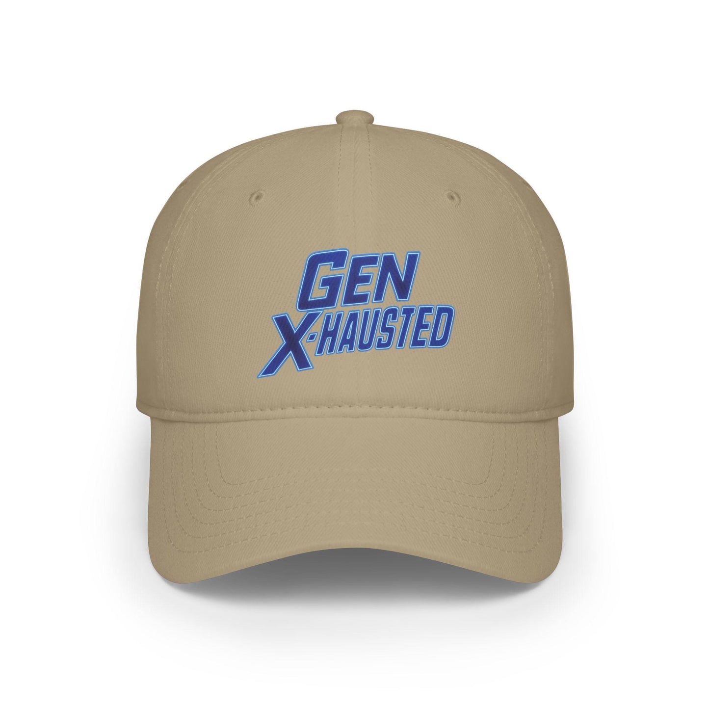 Gen X-Hausted Cotton Baseball Cap: Vintage Look, Comfortable Fit