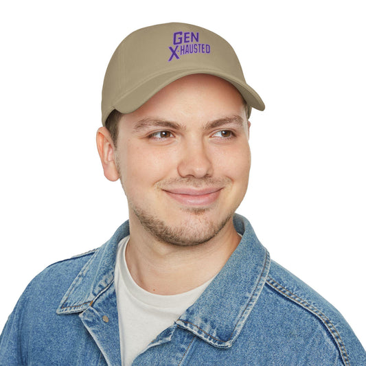 Gen X-Hausted Cotton Baseball Cap: Vintage Look, Comfortable Fit