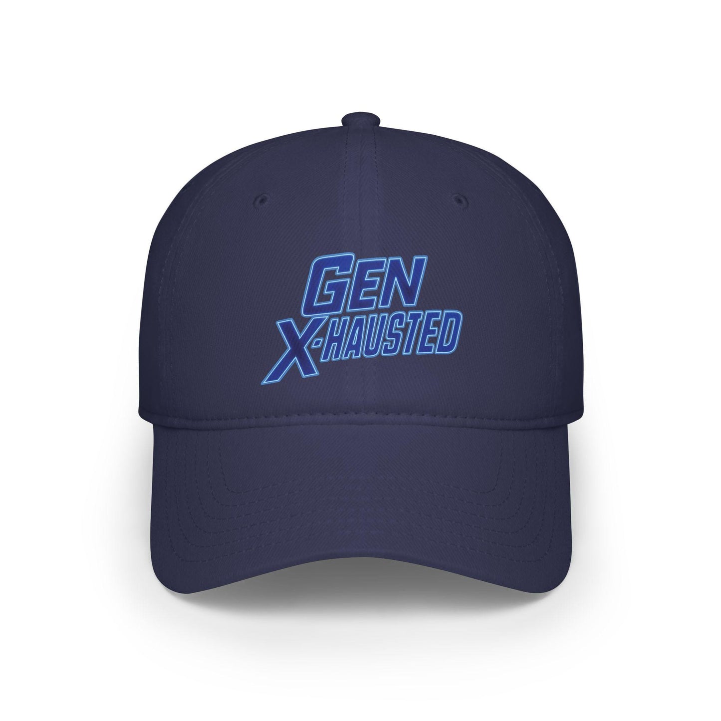 Gen X-Hausted Cotton Baseball Cap: Vintage Look, Comfortable Fit