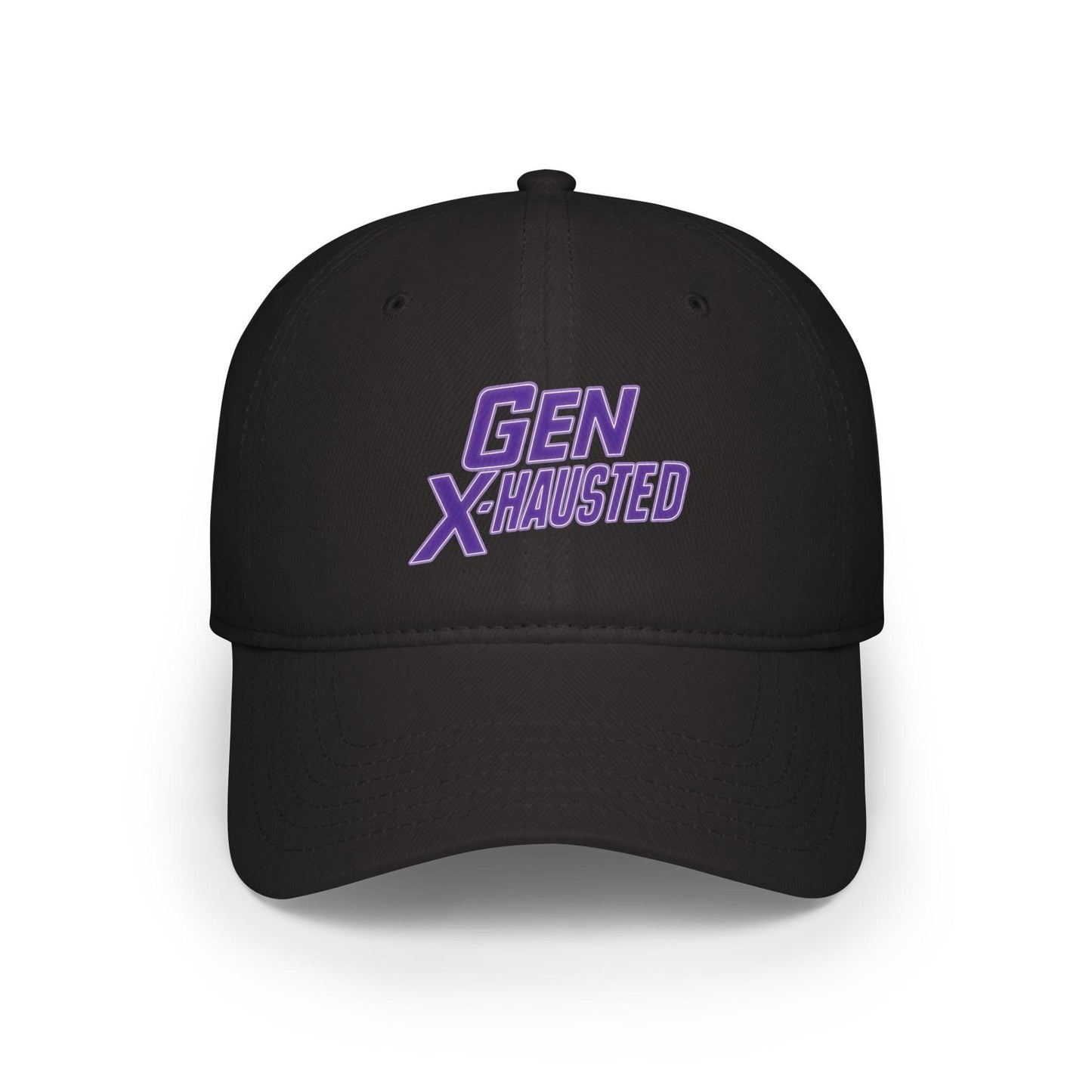 Gen X-Hausted Cotton Baseball Cap: Vintage Look, Comfortable Fit