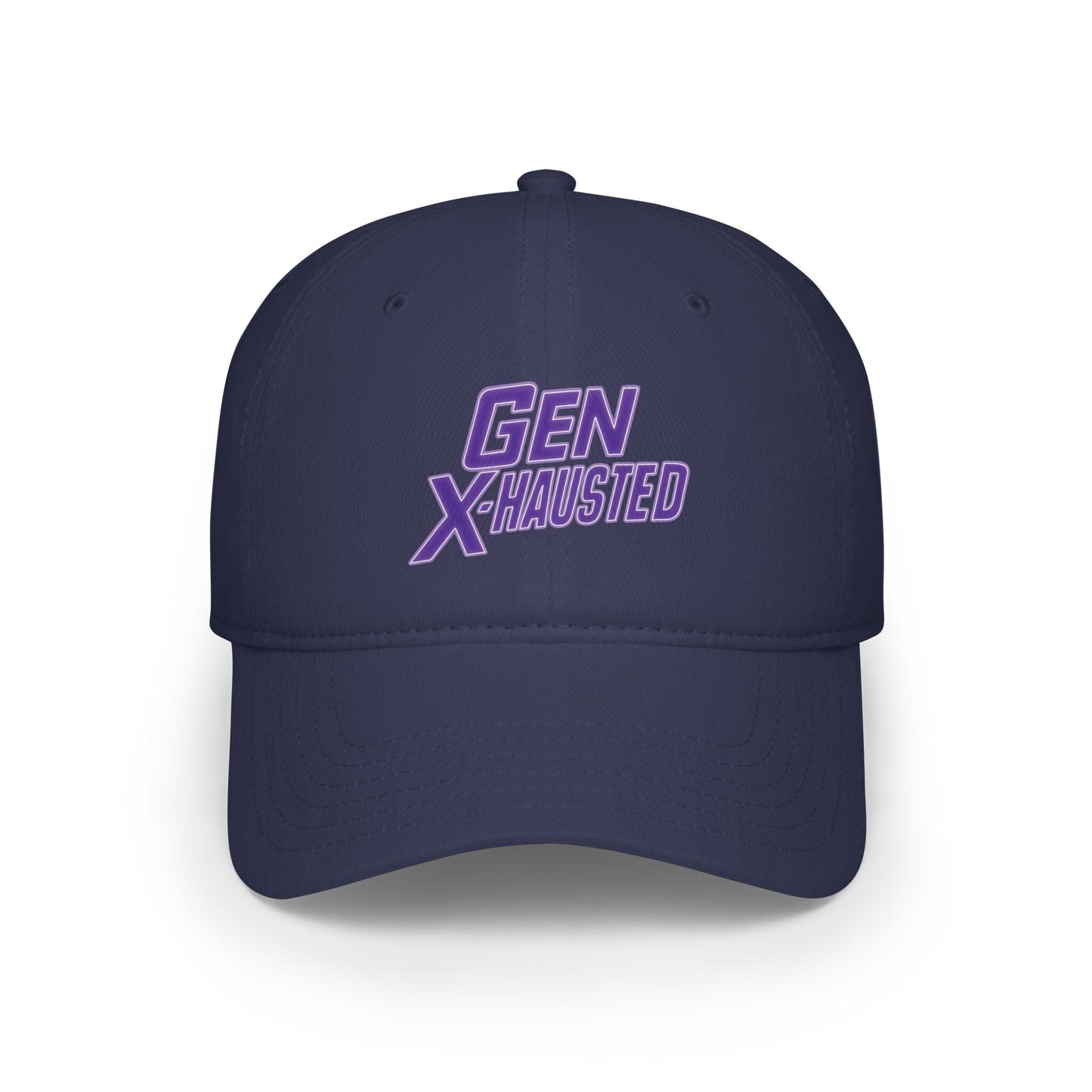 Gen X-Hausted Cotton Baseball Cap: Vintage Look, Comfortable Fit