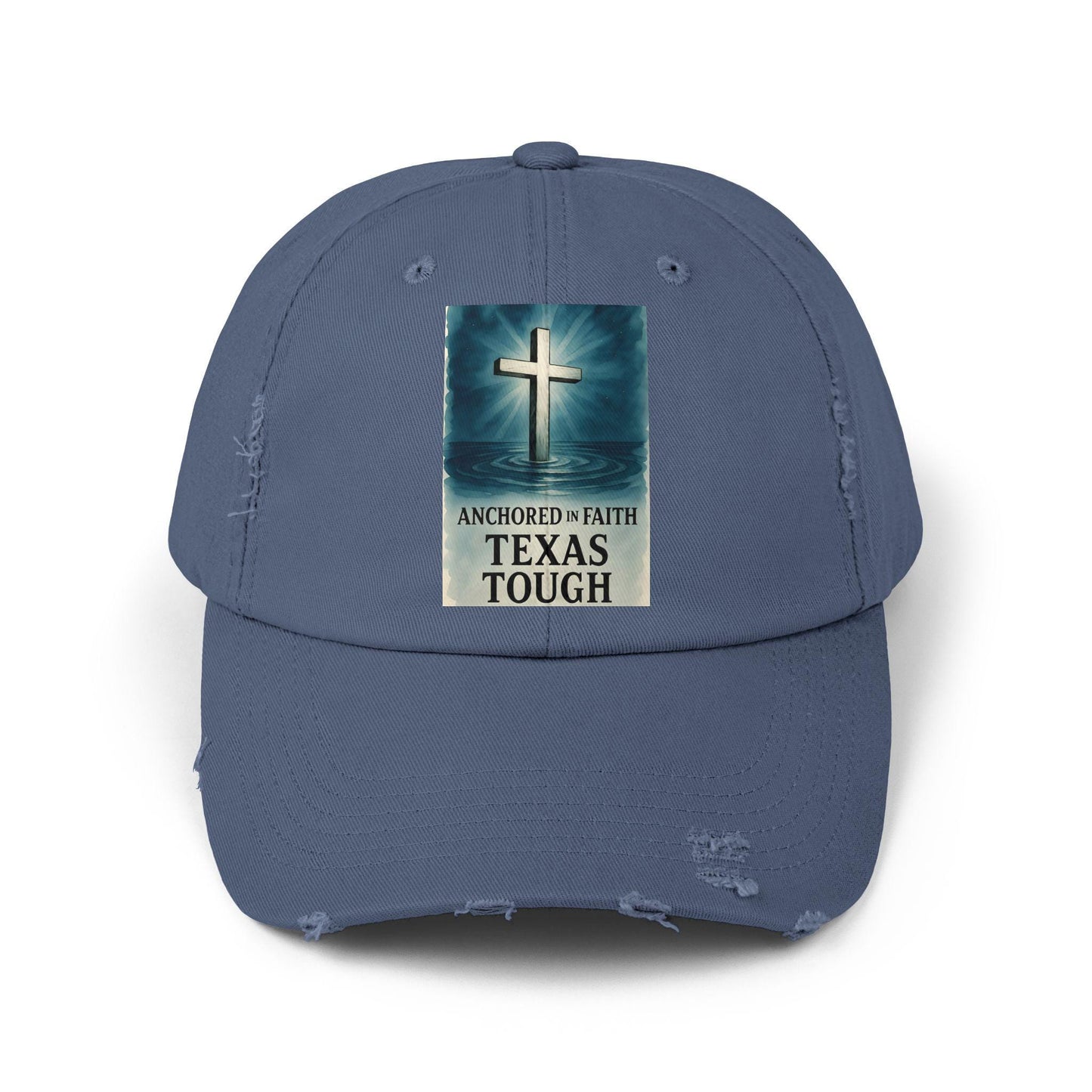 Texas Tough Distressed Baseball Cap: Unisex Inspirational Headwear