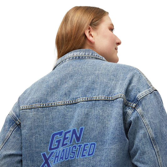 Gen X Humor Denim Jacket: Sarcastic Jean Coat, Vintage Style