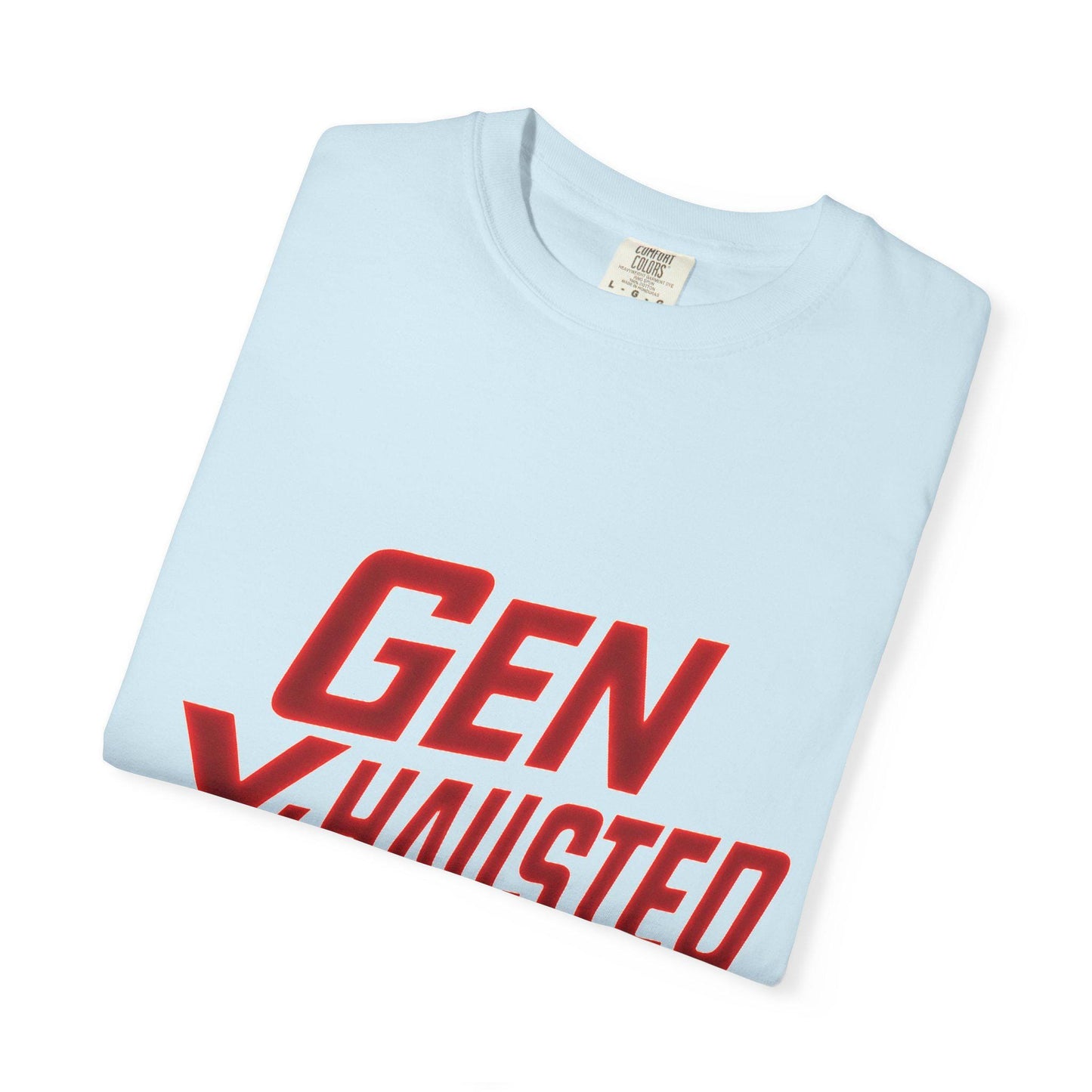 Gen X-Hausted T-Shirt: Vintage Style Humor Tee