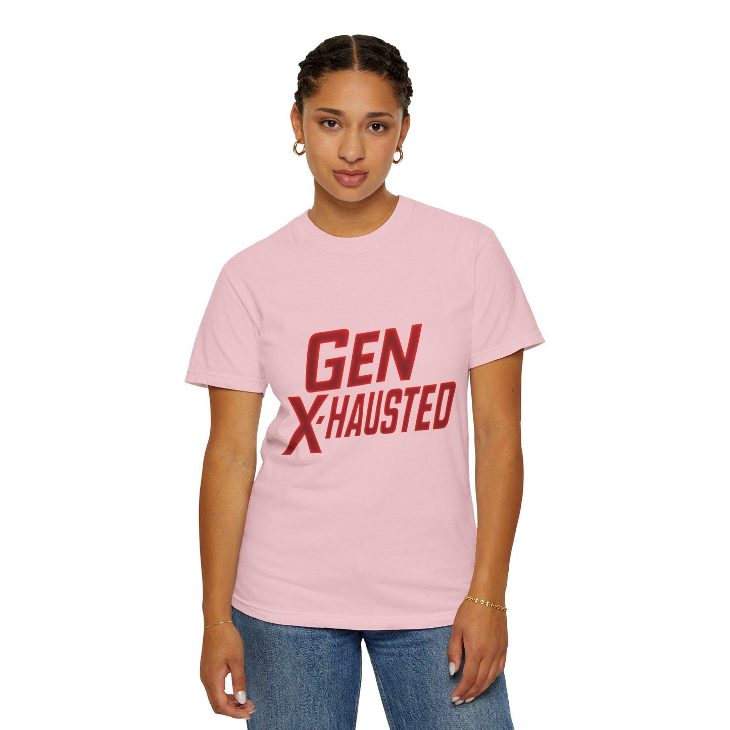 Gen X-Hausted T-Shirt: Vintage Style Humor Tee