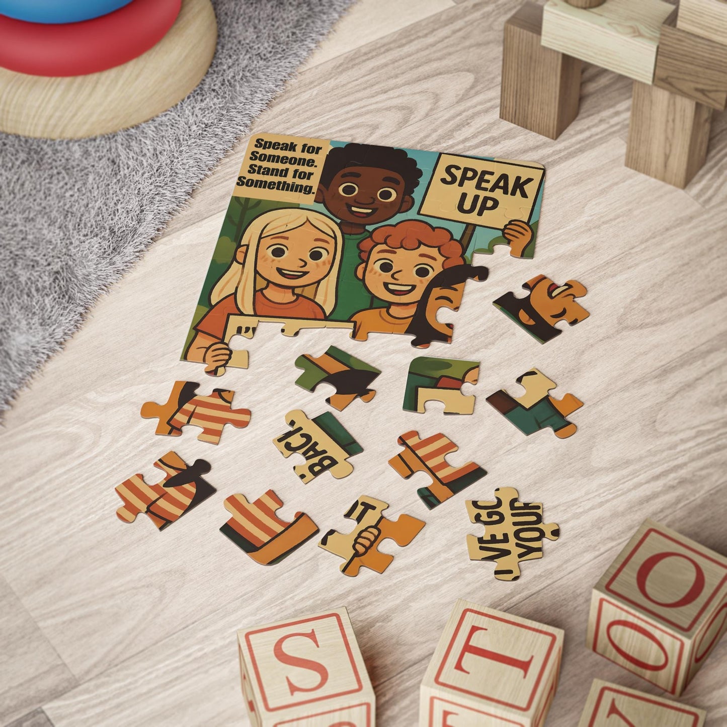 Empowering Kids' Puzzle: Speak Up! 30-Piece Educational Toy