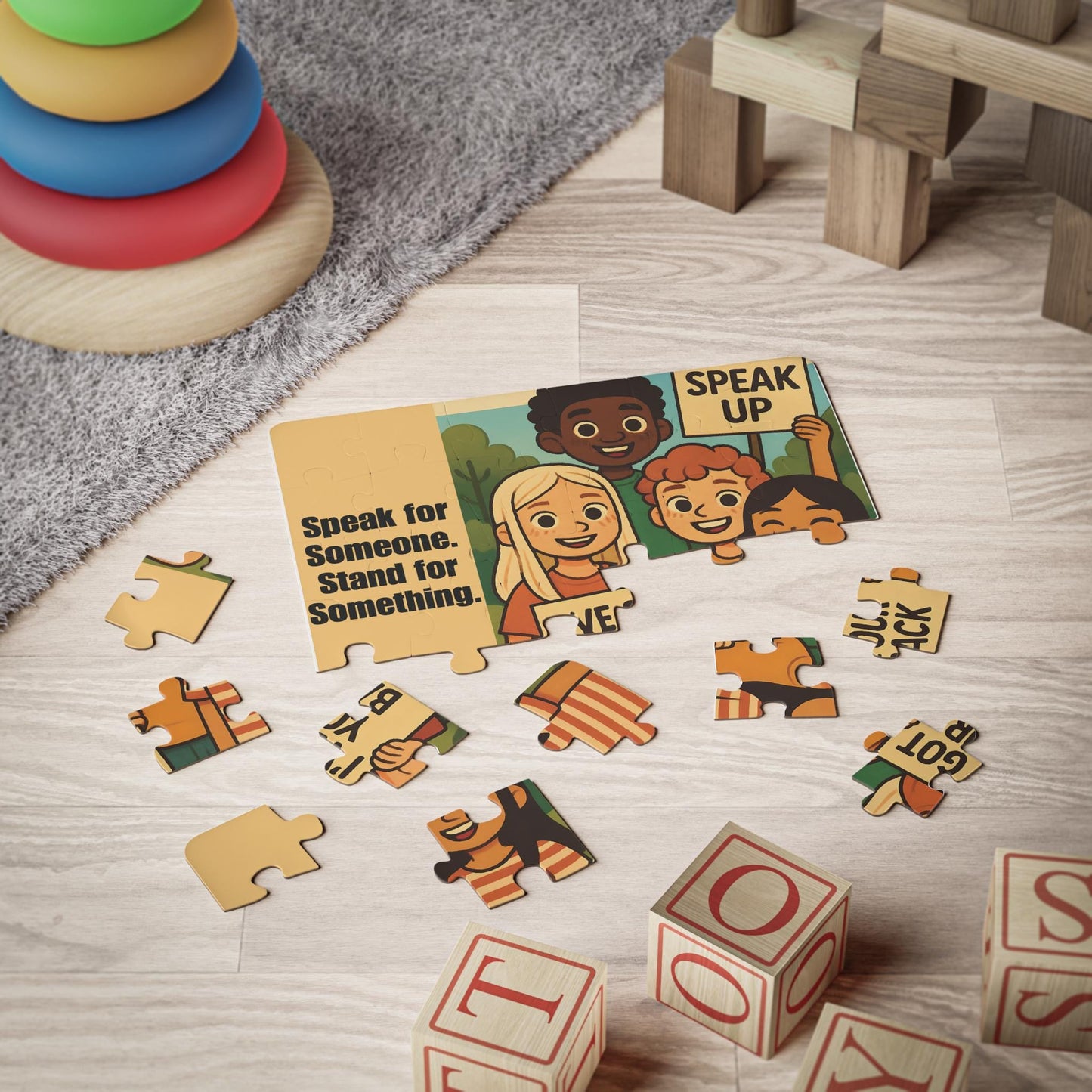 Empowering Kids' Puzzle: Speak Up! 30-Piece Educational Toy