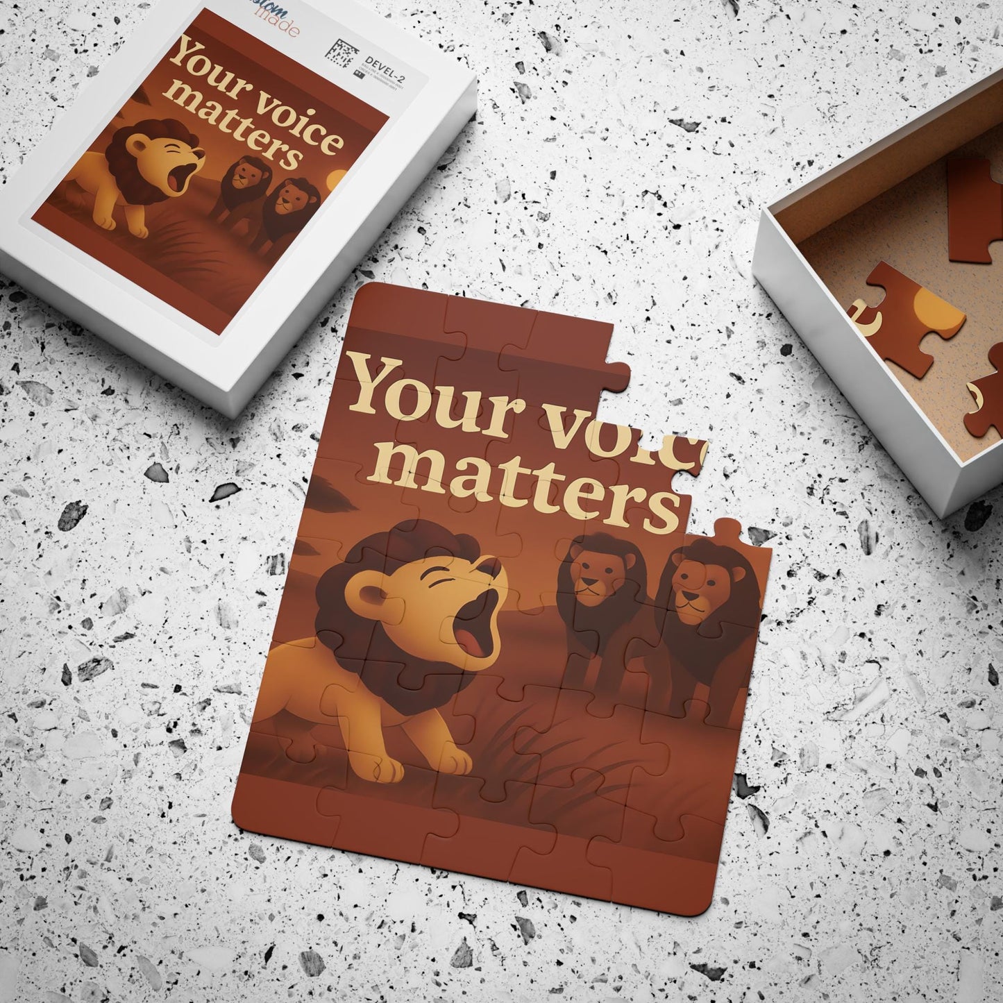 Your Voice Matters 30-Piece Kids' Puzzle: Interactive Learning Toy