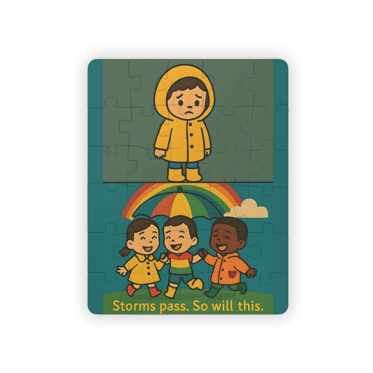 Storms Pass Kids Puzzle: 30-Piece Weather Theme Jigsaw Game
