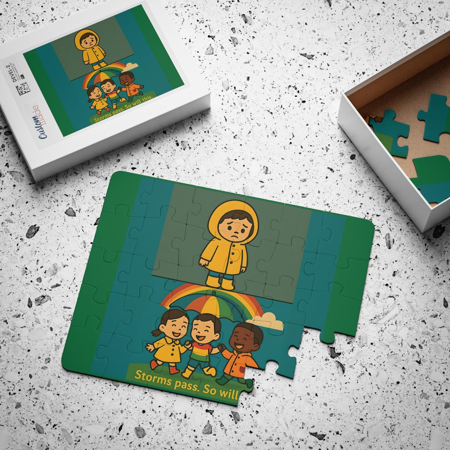 Storms Pass Kids Puzzle: 30-Piece Weather Theme Jigsaw Game