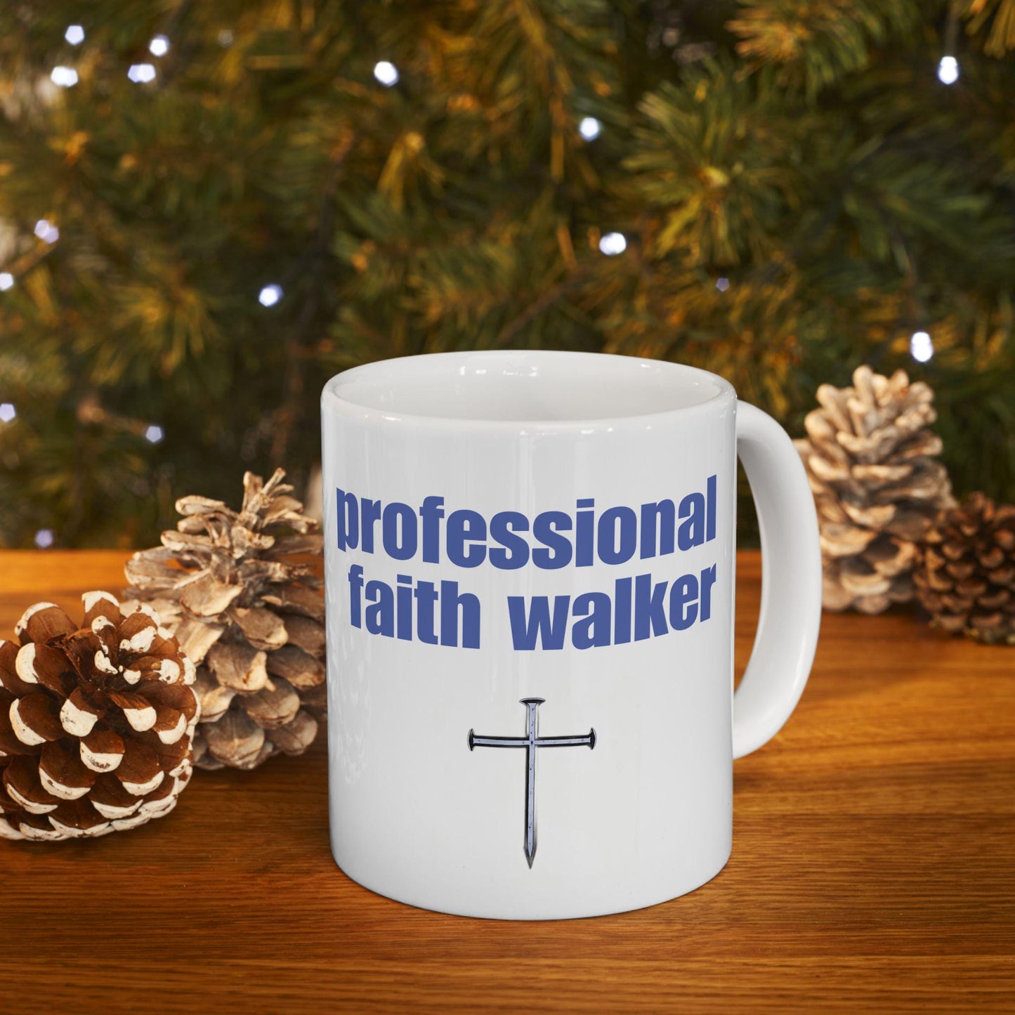 Faith Walker Christian Coffee Mug: Inspirational Religious Gift