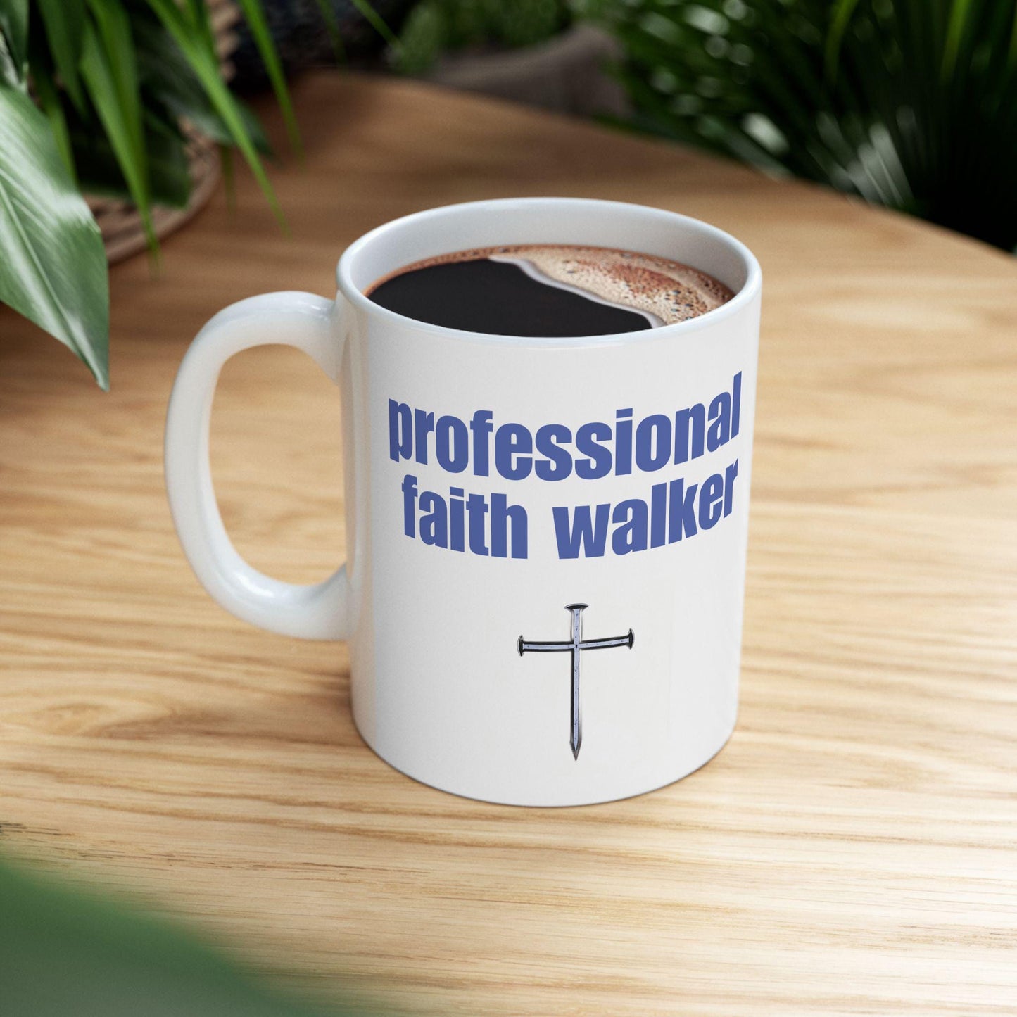 Faith Walker Christian Coffee Mug: Inspirational Religious Gift