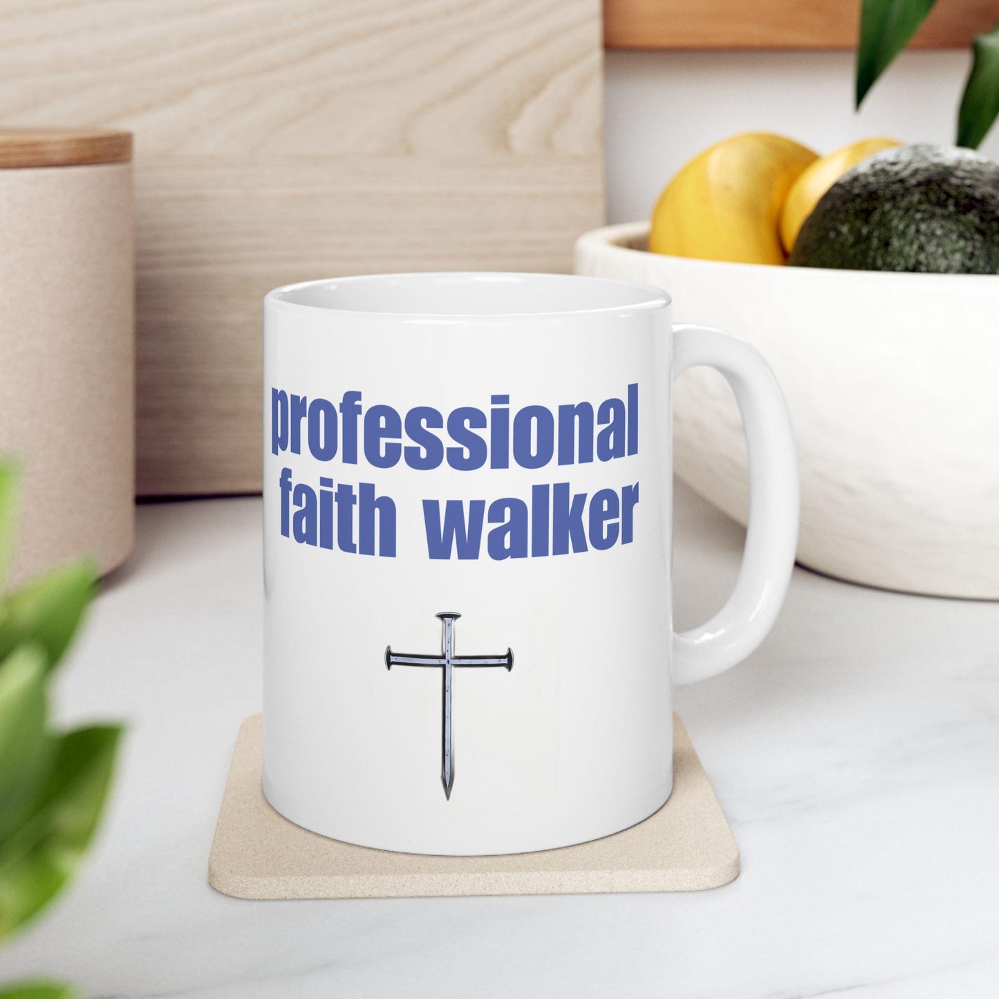 Faith Walker Christian Coffee Mug: Inspirational Religious Gift