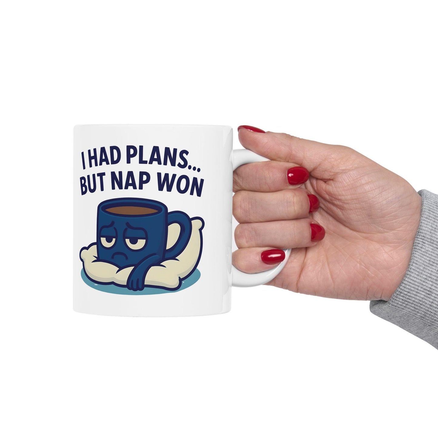 Funny "I Had Plans But Nap Won" Coffee Mug - Gift for Friends