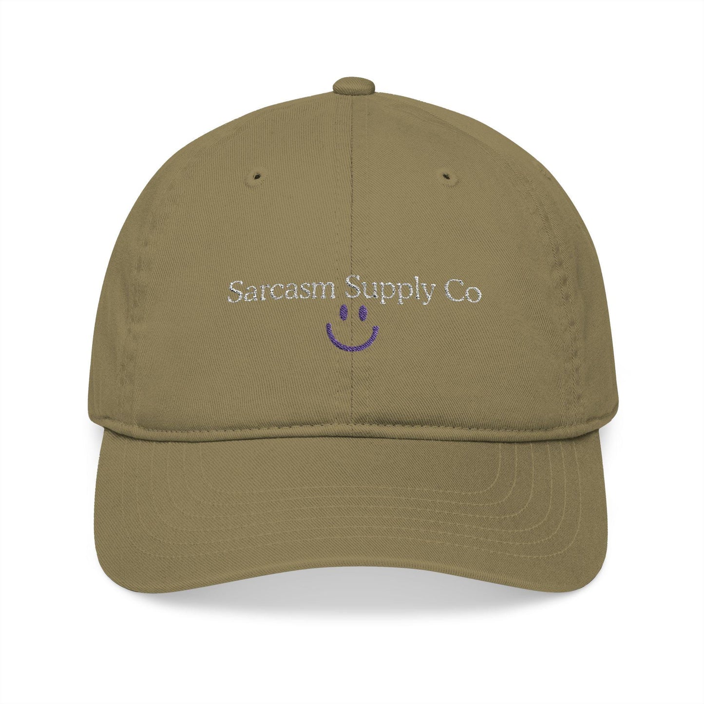 Embroidered Organic Cotton Baseball Cap: Gen X Sarcasm Humor
