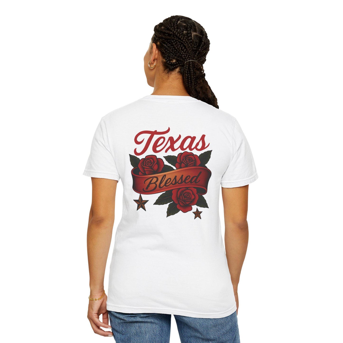 Texas Blessed Garment-Dyed T-shirt: Unisex Comfort Colors Tee