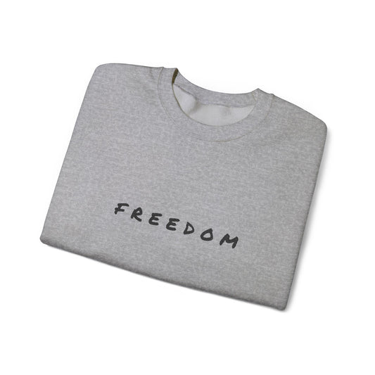 Freedom Crewneck Sweatshirt: Cozy Cotton-Blend Unisex Style