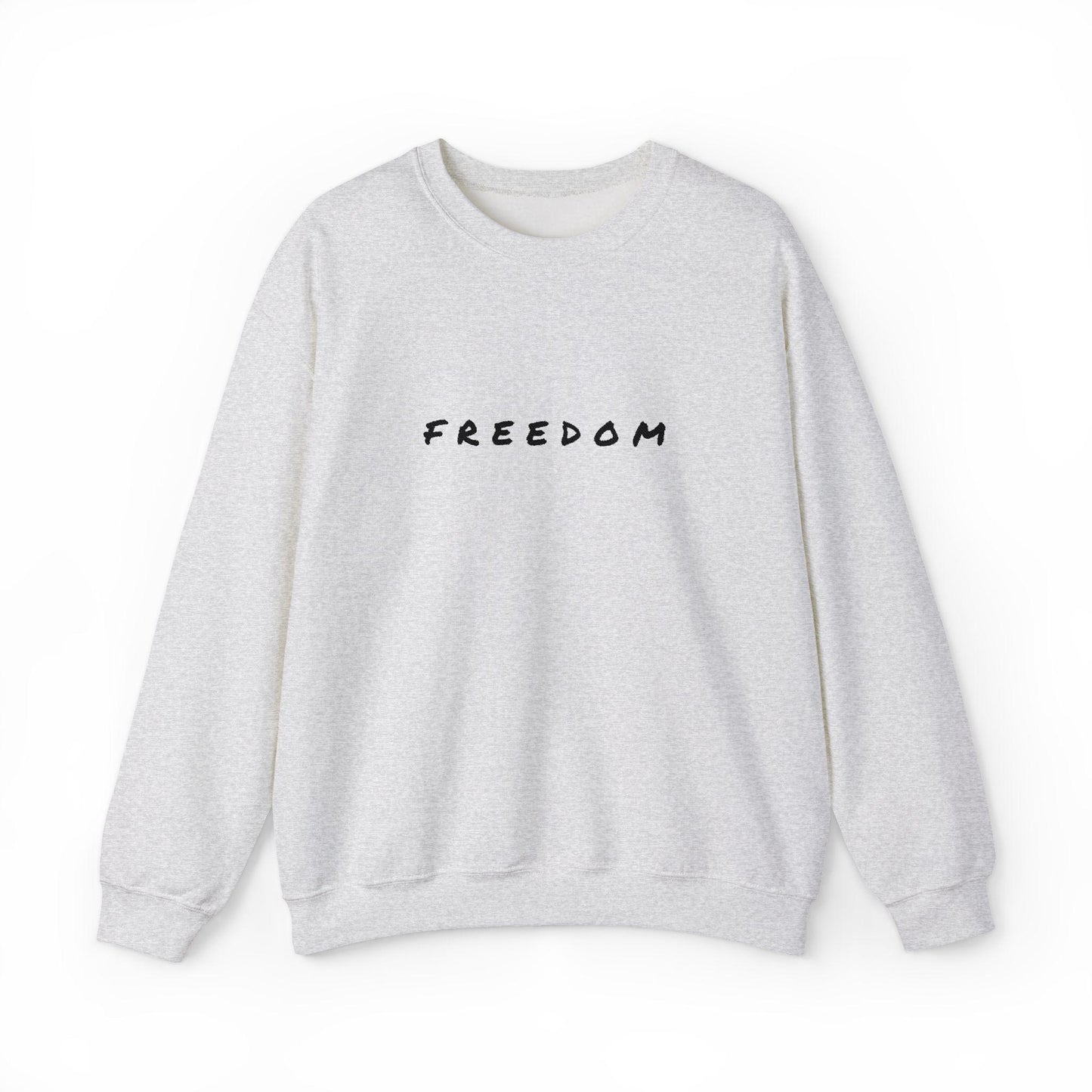 Freedom Crewneck Sweatshirt: Cozy Cotton-Blend Unisex Style