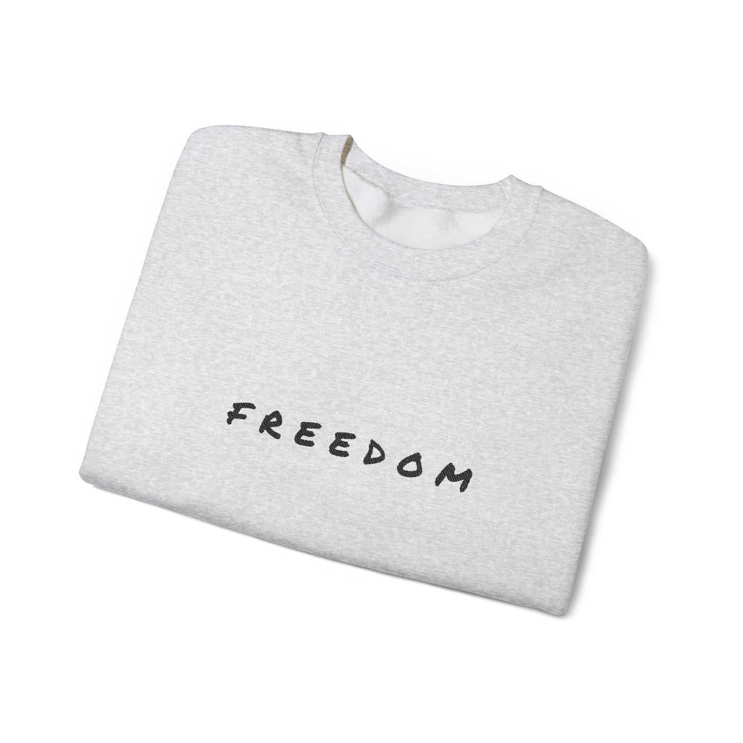 Freedom Crewneck Sweatshirt: Cozy Cotton-Blend Unisex Style
