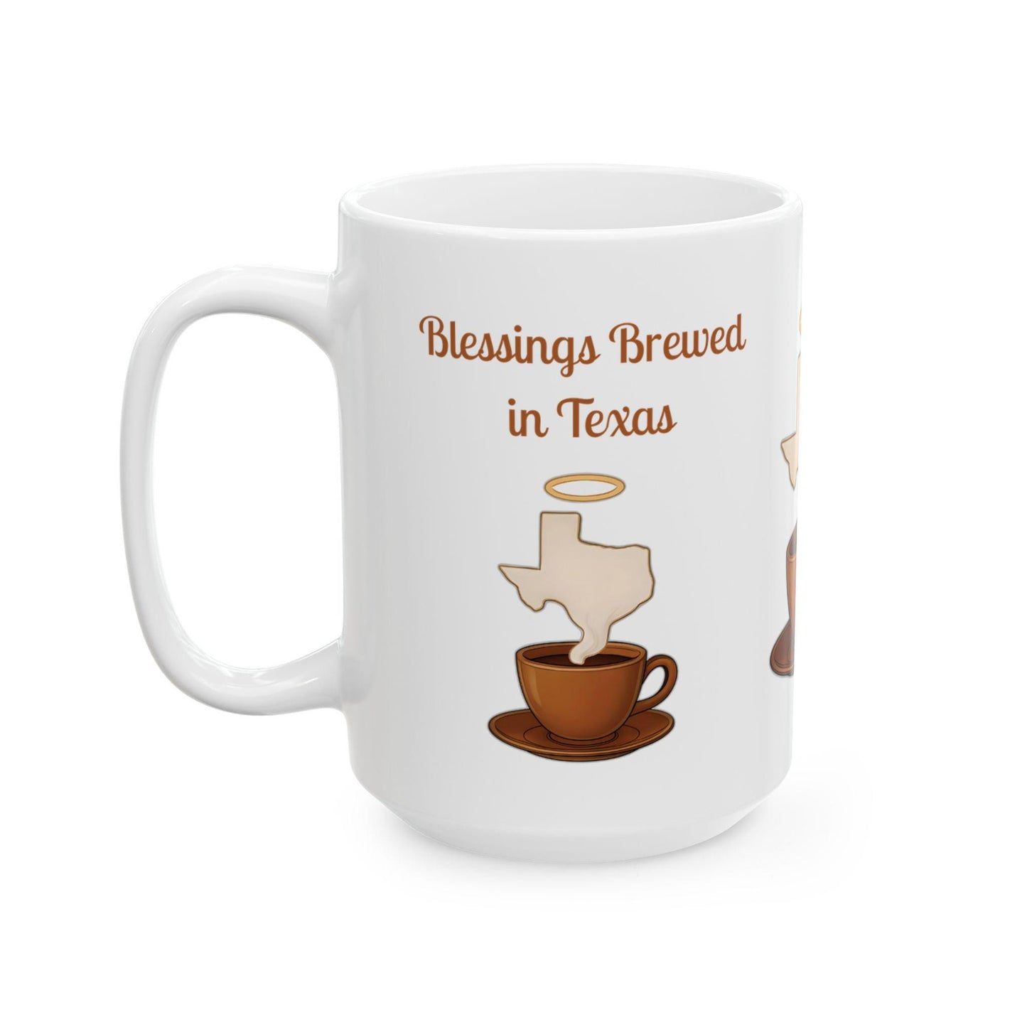Texas Blessed Ceramic Mug: Southern Charm Coffee Cup