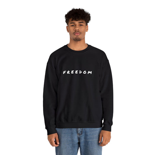 Freedom Crewneck Sweatshirt: Cozy Unisex Cotton-Blend