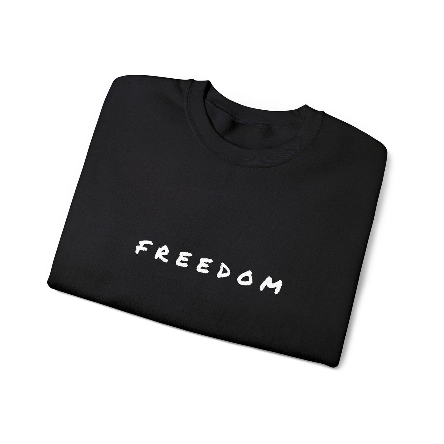 Freedom Crewneck Sweatshirt: Cozy Unisex Cotton-Blend
